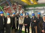 Visite d'Antoine Petit (PDG du CNRS) au CERN (2018)