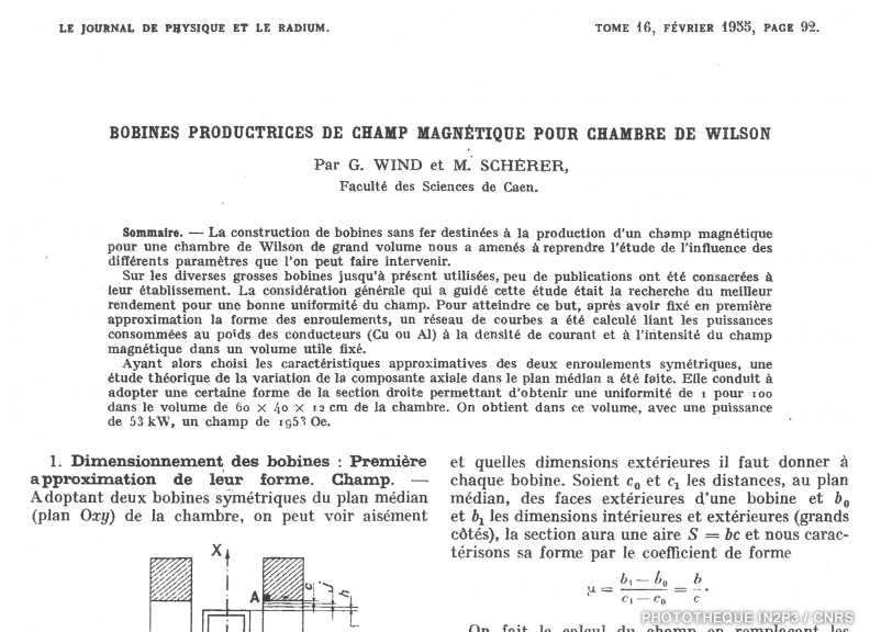LPC Caen, la création 1947. Une des premières publications sur les émulsions photographiques.