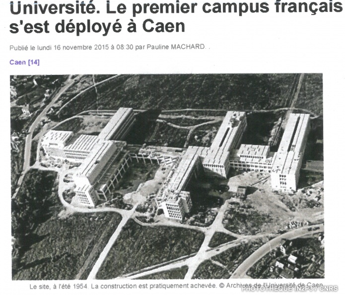 LPC Caen, la création 1947. Après la guerre, sous l’impulsion du recteur Pierre Daure, l’Université de Caen est reconstruite sur le plateau du Gaillon et le LPC Caen prend possession de ses nouveaux locaux en 1955.