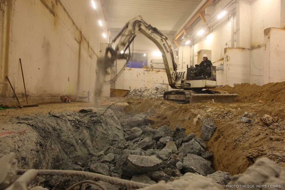 Travaux de terrassement pour le chantier de Cyrcé