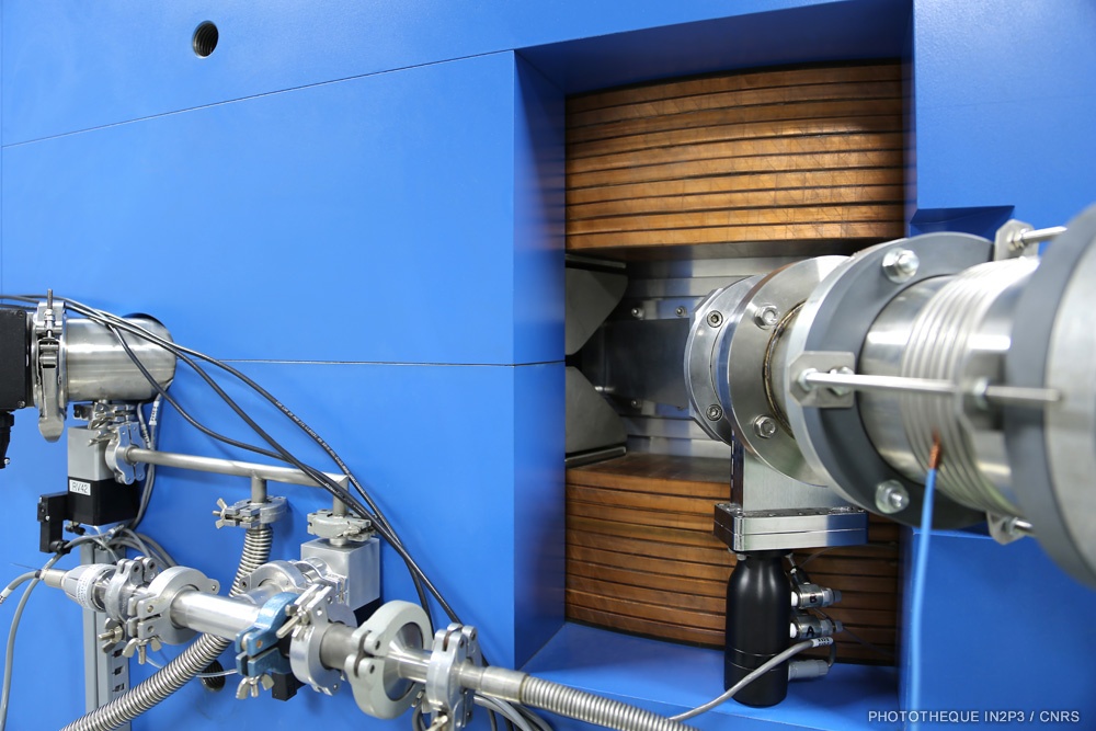 Détail de la ligne de faisceau PRECy du cyclotron Cyrcé