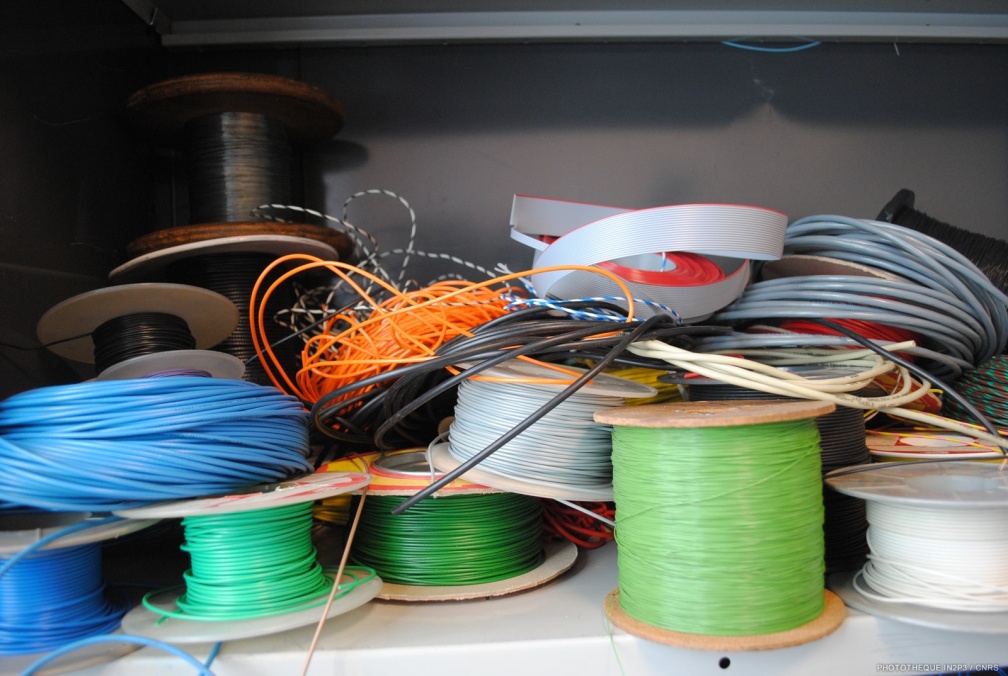 Bobines de cables verts