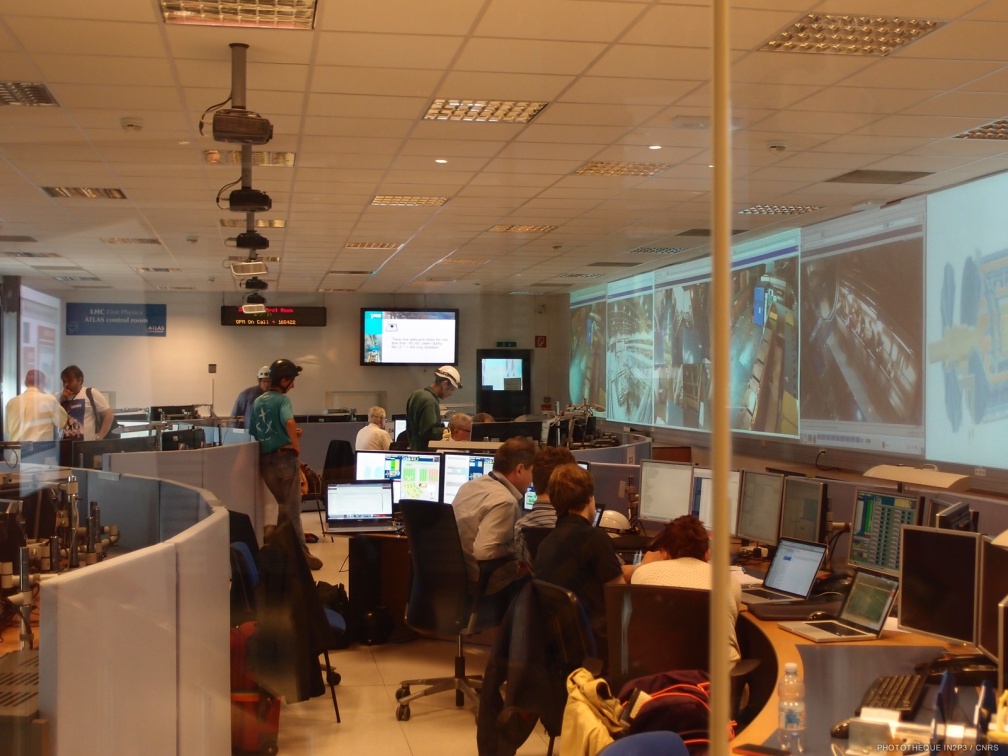 Salle de contrôle du Cern