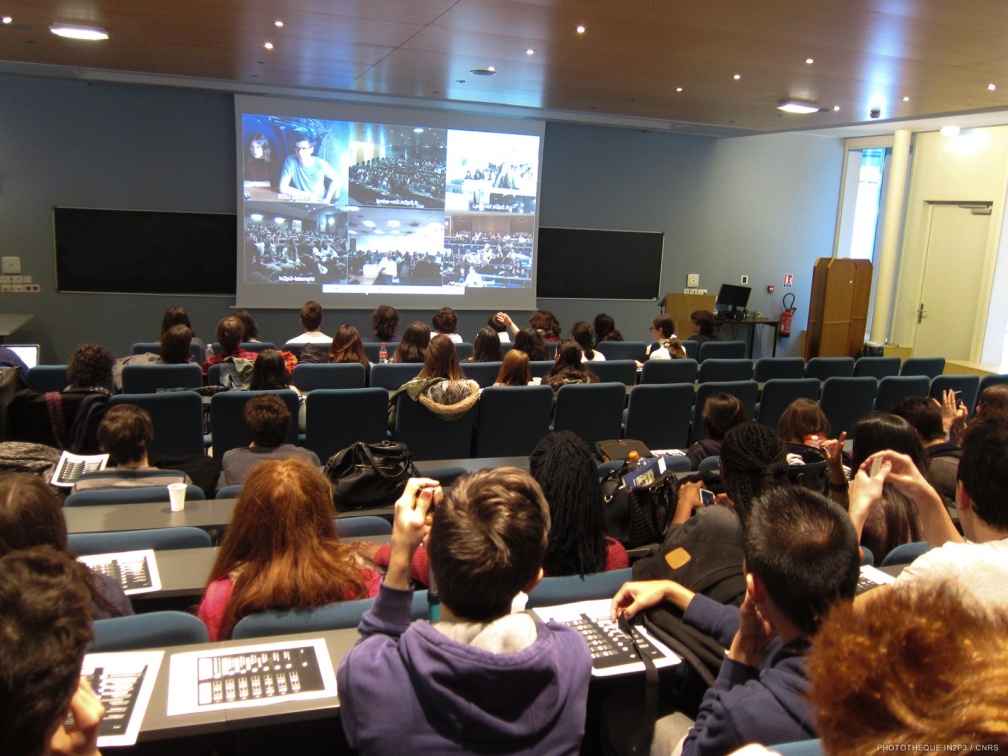 Masterclass du Cern, en 2015, au LPNHE