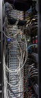 Vue du câblage Interne d'une baie de la salle informatique mutualisée Virtual Data (CSNSM, IAS, IMNC, IPN, LAL, LPT) du Labex P2IO