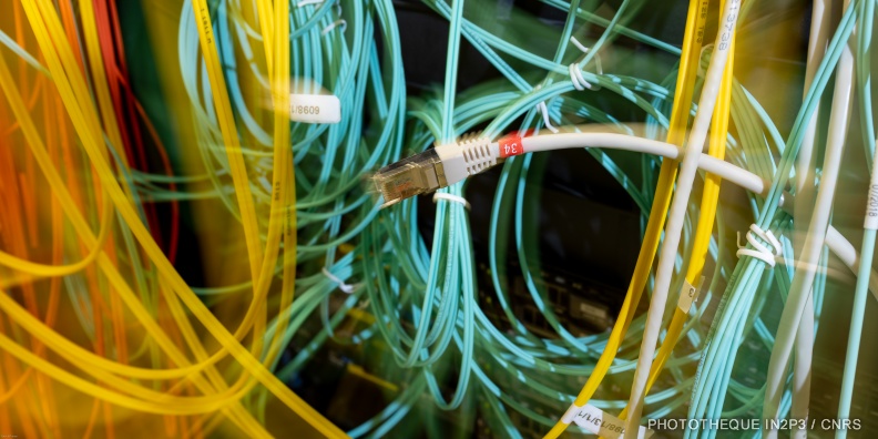 Câblage fibre optique de Virtual Data