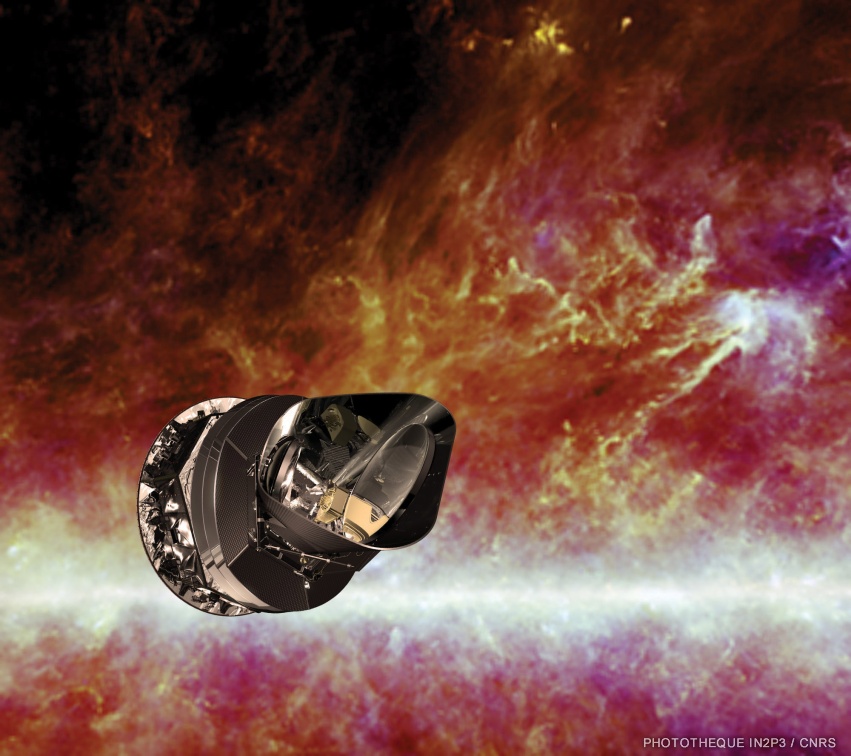 Vue d'artiste du satellite Planck