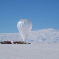 The CREAM experiment just before the launch in Antarctica