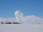 The CREAM experiment just before the launch in Antarctica