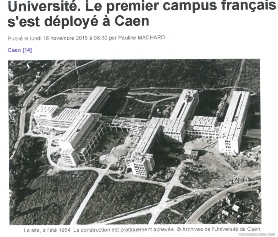 LPC Caen, la création 1947. Après la guerre, sous l’impulsion du recteur Pierre Daure, l’Université de Caen est reconstruite sur le plateau du Gaillon et le LPC Caen prend possession de ses nouveaux locaux en 1955.
