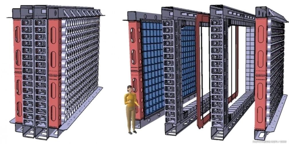 Le LPC Caen, Des réalisations récentes (2000-2020). Dans la continuité de NEMO3, le projet SUPERNEMO permettra d’obtenir la meilleure mesure sur le temps de vie de la désintégration double beta sans neutrino (ββ0v) au LSM à Modane.