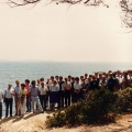 Photo de groupe du premier colloque GANIL en 1984.