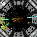 Événement candidat du boson de Higgs obtenu sur l'expérience ATLAS
