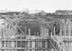 Chantier de construction du CRN en 1958