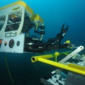 Connexion sous-marine par le robot téléopéré de la Comex/SAAS