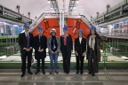 Visite au CERN de Yaël Braun-Pivet, présidente de l'Assemblée nationale.