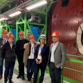 Visite au CERN de Catherine Staron, vice-présidente de la région Auvergne-Rhône-Alpes, déléguée à l'enseignement supérieur, à la recherche et à l'innovation