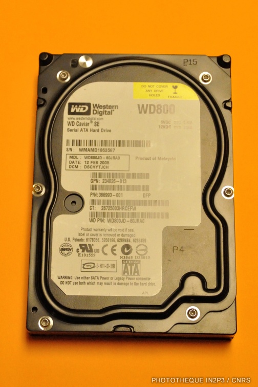 Disque dur SATA de 36 Go (2007)