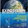 Flyer de l'exposition "Des abysses au cosmos"