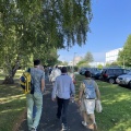 Départ pour la visite des installations