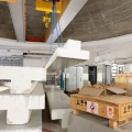 Les poutres du toit de la casemate de ThomX