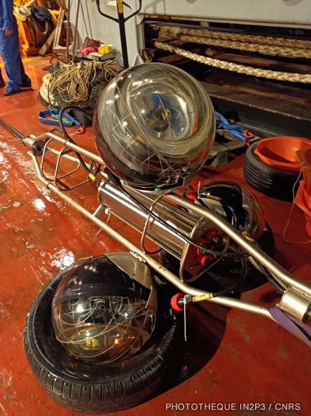 Triplet de photomultiplicateurs du télescope sous-marin à neutrinos ANTARES
