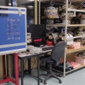 Modules optiques avant intégration sur une ligne de détection KM3NeT