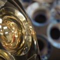 Gros plan sur un photomultiplicateur