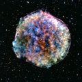 Image composite X/visible du reste de la supernova Tycho