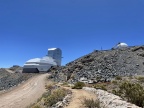 Vue sur l’Observatoire Vera Rubin, situé sur le mont Cerro Pachón au Chili