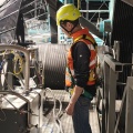 Bernard sur la plateforme en avril 2025