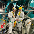 Pierre Antilogus et Alexandre Boucaud sur la plateforme en avril 2025