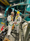 Pierre Antilogus et Alexandre Boucaud sur la plateforme en avril 2025
