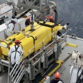 Vérification du robot autonome sous-marin par l’équipe de radioprotection