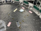 Deux modules de détection en silicium intégrés sur un Dee